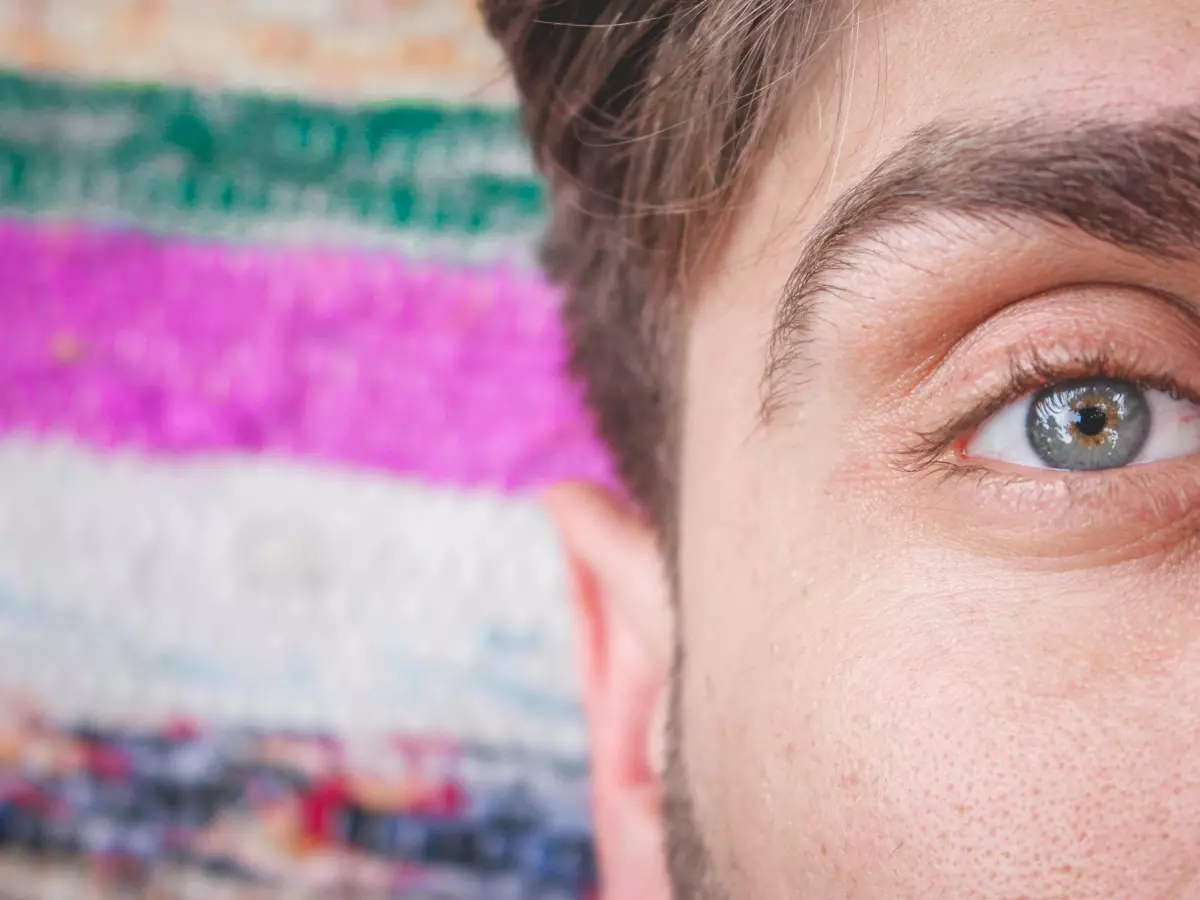 Close-up of a blue eye