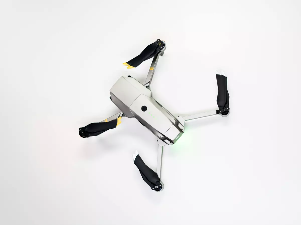 A drone on a white background.