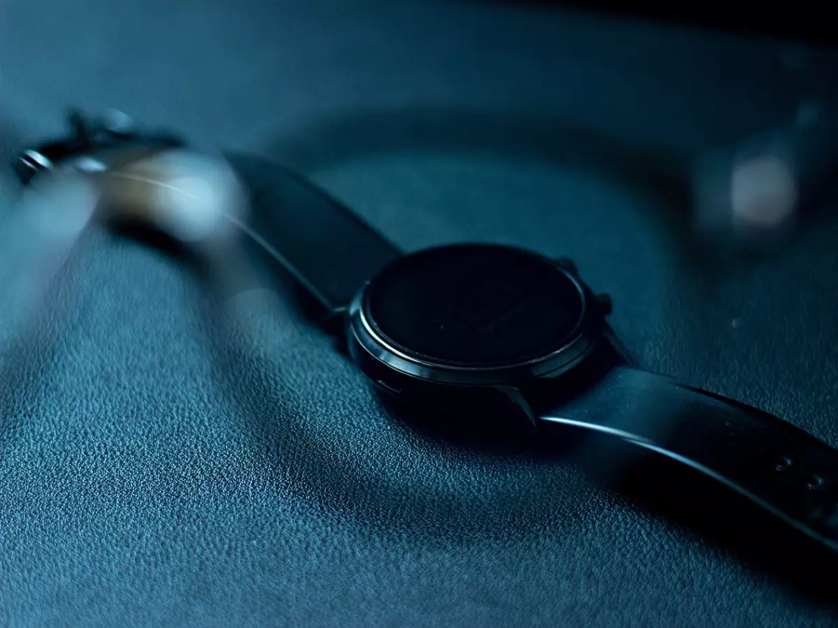 A close-up shot of a gold Apple Watch 10.